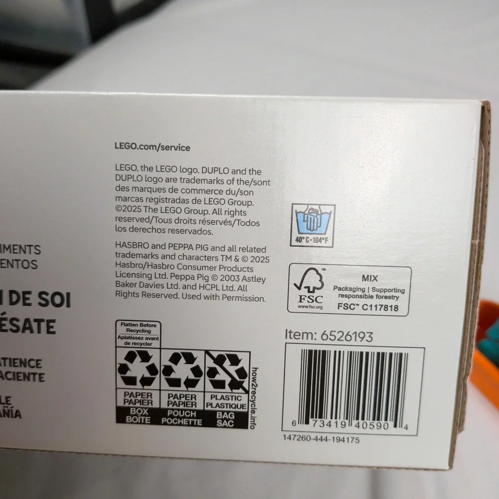LEGO Duplo Peppa Pig Camping Trip 10452 Building Set 32 Pieces with Box Manual